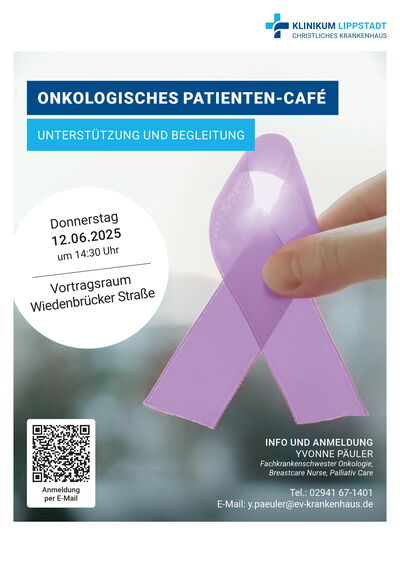 Bild Plakat onkologisches Patienten Cafe