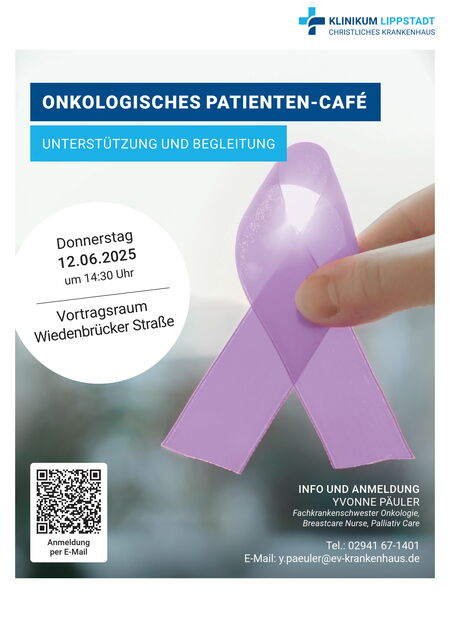 Bild Plakat onkologisches Patienten Cafe