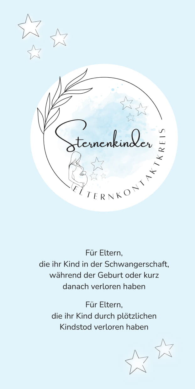 Bild 2024 Selbsthilfegruppe Sternenkinder Flyer Cover