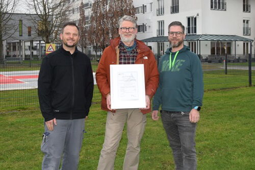 Foto des Energie-Teams Benjamin Lütkehaus, Frank Lübke und Manuel Lakmann